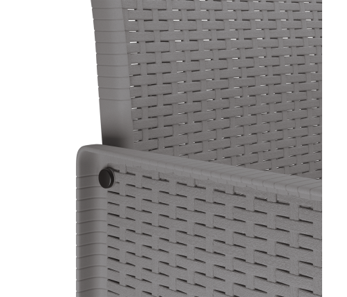 11 Daļu Dārza Ēdamistabas Komplekts Ar Spilveniem Gaiši Pelēkā Polietilēna Rotangpalmas Vidaxl