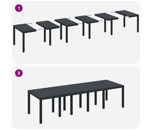 11 Daļu Dārza Ēdamgaldu Komplekts Ar Spilveniem Antracīts Polietilēna Rotangpalma Vidaxl