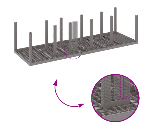 11 Daļu Dārza Galdiņš Gaiši Pelēks Polirotangpalmas Vidaxl