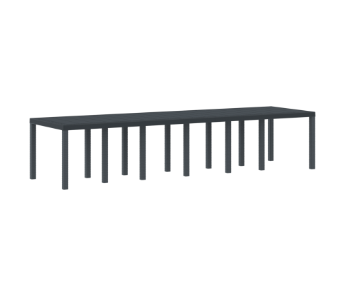 13 Daļu Dārza Ēdamistaba Ar Spilveniem Antracīts Polietilēna Rotangpalma Vidaxl