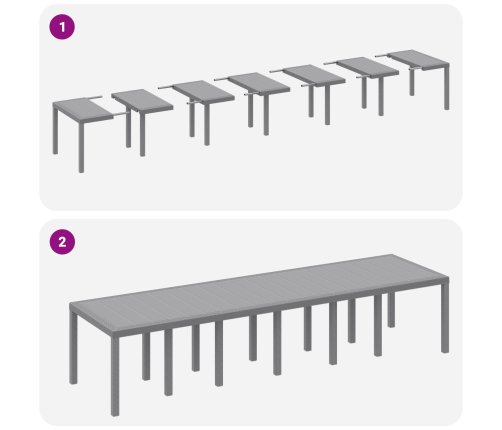 13 Elementu Dārza Galds Ar Spilveniem Gaiši Pelēkas Poli Rotangpalmas Vidaxl