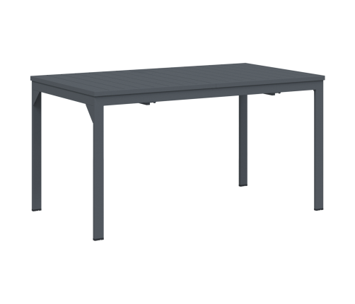 11 Daļu Dārza Ēdamgalds Antracīta Tērauda Vidaxl