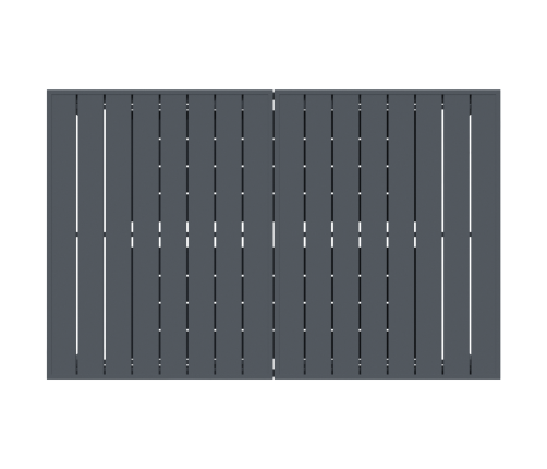 11 Daļu Dārza Ēdamgalds Antracīta Tērauda Vidaxl