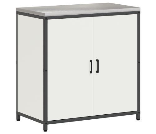 Virtuves Glabāšanas Komplekts 2 Pcs Balta 150 X 50 X 92 Cm Vidaxl