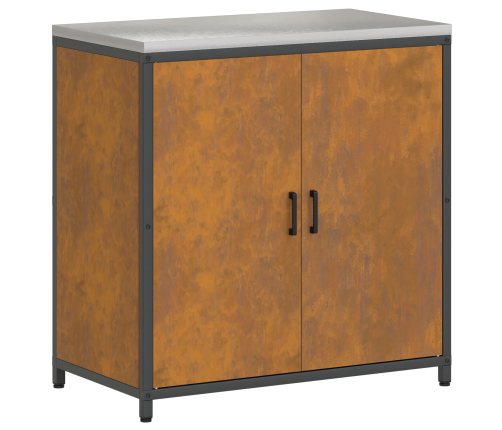 Virtuves Glabāšanas Komplekts 2 Pcs Rūsa 150 X 50 X 92 Cm Vidaxl