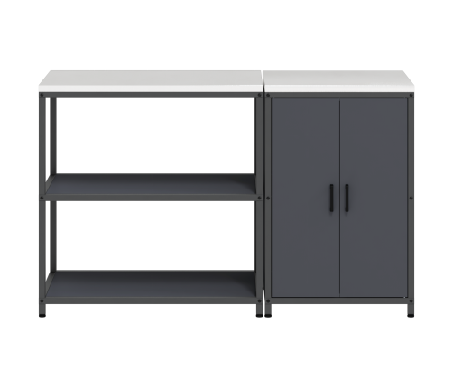 Virtuves Glabāšanas Komplekts 2 Pcs Antracīta 150 X 50 X 92 Cm Vidaxl