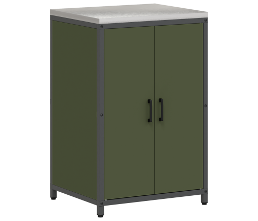 Virtuves Glabāšanas Komplekts 2 Pcs Olīvu Zaļš 150 X 50 X 92 Cm Vidaxl