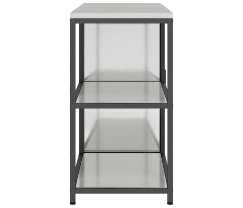 Virtuves Glabāšanas Komplekts 2 Pcs Sudrabs 150 X 50 X 92 Cm Vidaxl