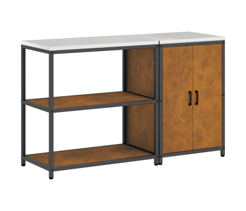 Virtuves Glabāšanas Komplekts 2 Pcs Rūsa 150 X 50 X 92 Cm Vidaxl