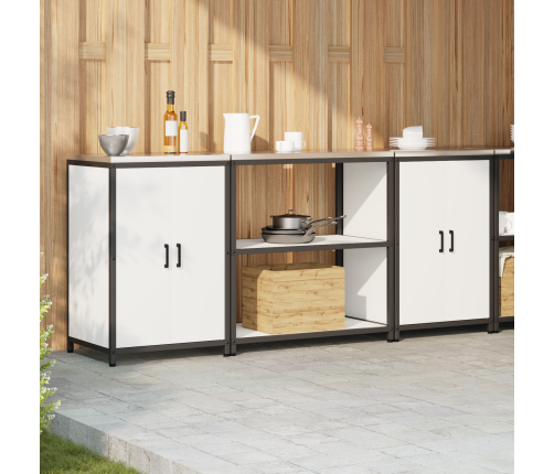 Virtuves Glabāšanas Komplekts 3 Pcs Balta 210 X 50 X 92 Cm Vidaxl