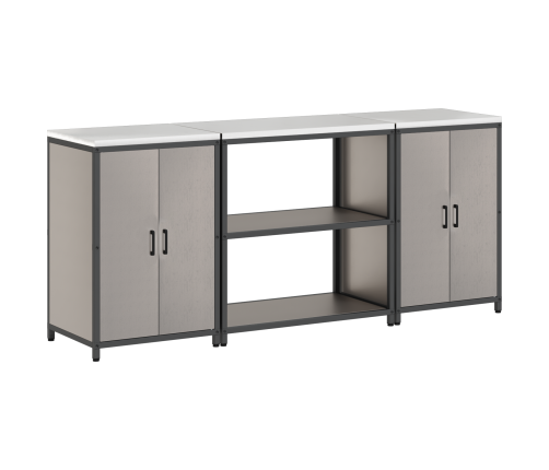 Virtuves Glabāšanas Komplekts 3 Pcs Rūsa 210 X 50 X 92 Cm Vidaxl