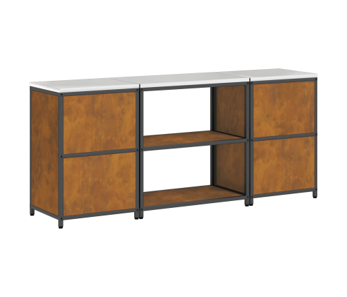 Virtuves Glabāšanas Komplekts 3 Pcs Rūsa 210 X 50 X 92 Cm Vidaxl