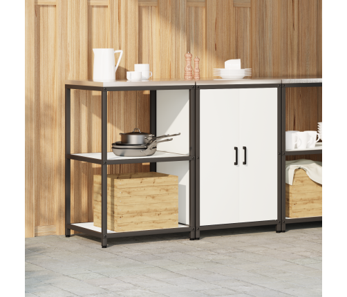 Virtuves Glabāšanas Komplekts 2 Pcs Balta 120 X 50 X 92 Cm Vidaxl