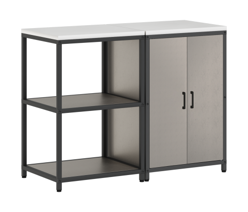 Virtuves Glabāšanas Komplekts 2 Pcs Rūsa 120 X 50 X 92 Cm Vidaxl