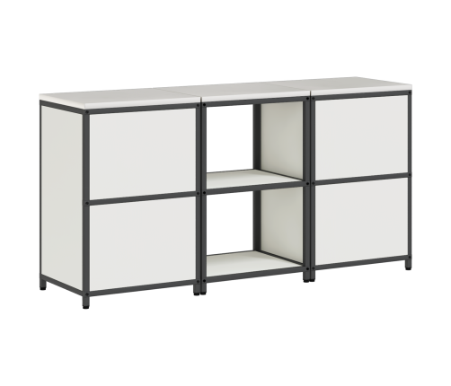 Virtuves Glabāšanas Komplekts 3 Pcs Balta 180 X 50 X 92 Cm Vidaxl