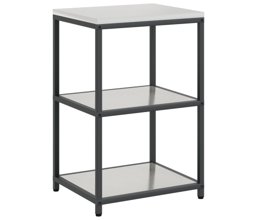 Virtuves Uzglabāšanas Komplekts 3 Pcs Sudrabs 210 X 50 X 92 Cm Vidaxl