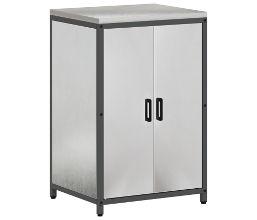 Virtuves Uzglabāšanas Komplekts 3 Pcs Sudrabs 210 X 50 X 92 Cm Vidaxl