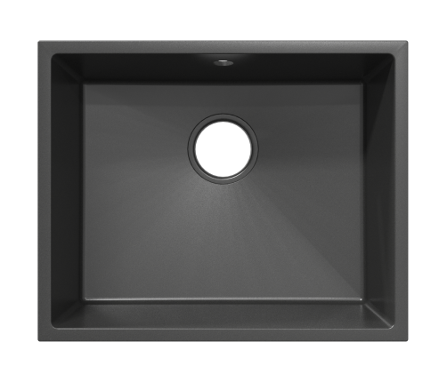 Virtuves Izlietne Ar Pārmērību Pelēkā Granītā Vidaxl