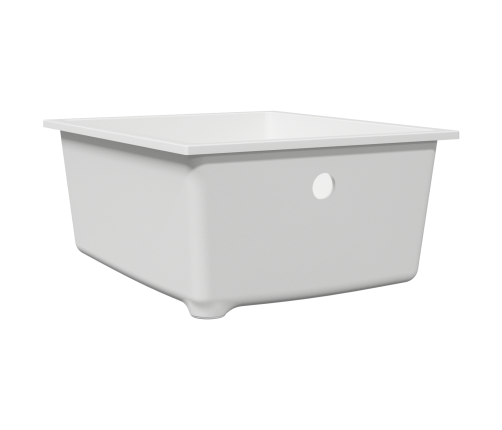 Virtuves Izlietne No Baltā Granīta Vidaxl