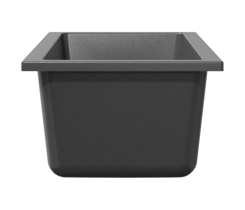 Virtuves Izlietne Ar Pārbīdāmo Atveri Pelēkā Granītā Vidaxl