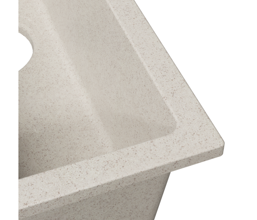 Virtuves Izlietne Ar Pārmērības Caurumu Bēša Granīta Vidaxl