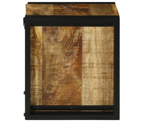 Vīna Plaukts 34.5 X 35 X 39 Cm Cietais Koks Raukts Mango Vidaxl