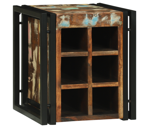 Vīna Plaukts 34.5X35X39 Cm Solid Koks Pārstrādāts Vidaxl