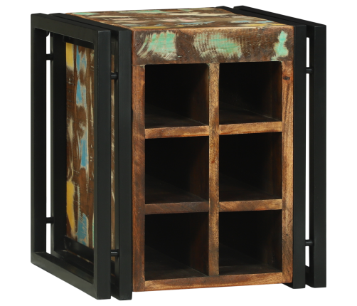 Vīna Plaukts 34.5X35X39 Cm Solid Koks Pārstrādāts Vidaxl