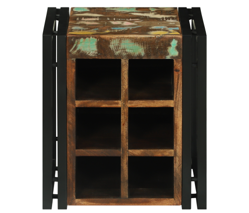 Vīna Plaukts 34.5X35X39 Cm Solid Koks Pārstrādāts Vidaxl