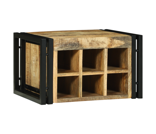 Vīna Statīvs 46X35X27.5 Cm Masīvkoks Rauka Mango Vidaxl