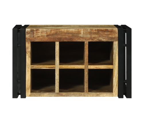 Vīna Statīvs 46X35X27.5 Cm Masīvkoks Rauka Mango Vidaxl