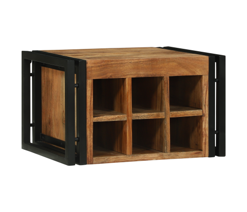 Vīna Plaukts 46X35X27.5 Cm Solid Akācijas Koks Vidaxl