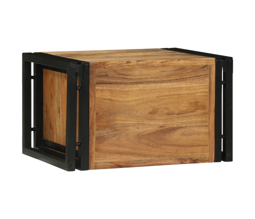 Vīna Plaukts 46X35X27.5 Cm Solid Akācijas Koks Vidaxl