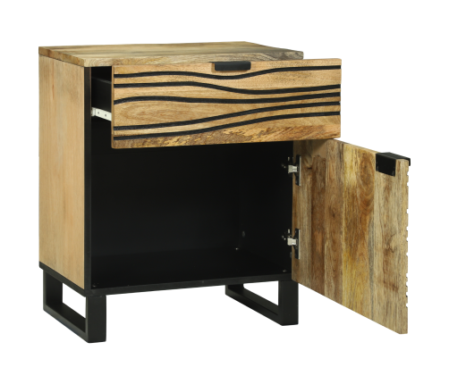 Vidaxl Naktsgaldiņš 50X33X60 Cm Cietais Mango Koks