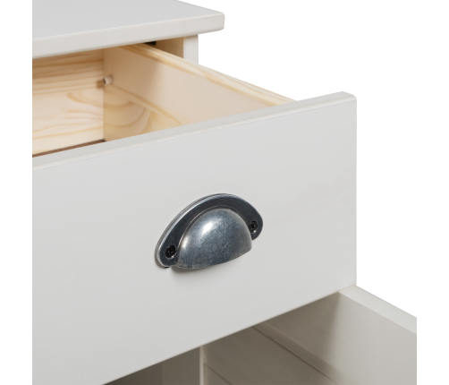 Vannas Istabas Skapītis Balta 68 X 34 X 80 Cm Priedes Masīvkoks Vidaxl