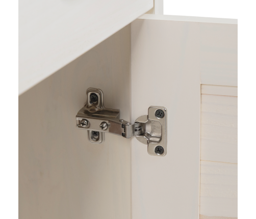 Vannas Istabas Skapītis Balta 68 X 34 X 80 Cm Priedes Masīvkoks Vidaxl