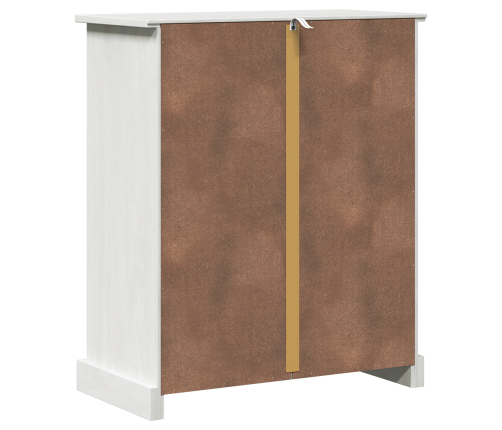 Vannas Istabas Skapītis Balta 68 X 34 X 80 Cm Priedes Masīvkoks Vidaxl