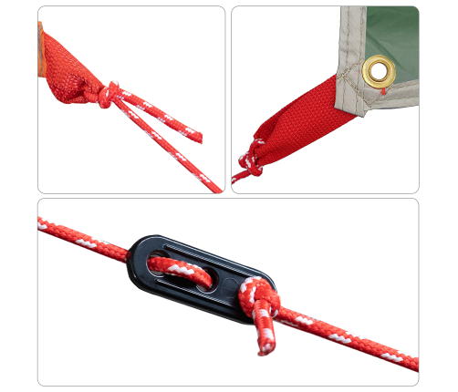 Zaļā Karavānas Piebūve 300X240 Cm Ūdensnecaurlaidīga Vidaxl