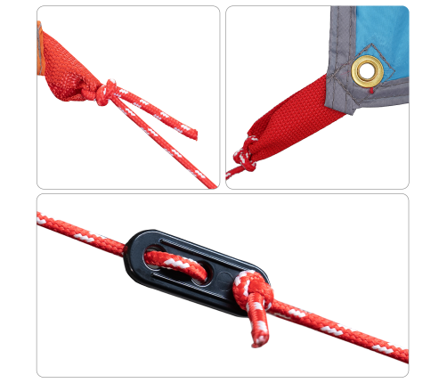 Zila Karavānas Nojume 350 X 240 Cm - Ūdensizturīga Vidaxl