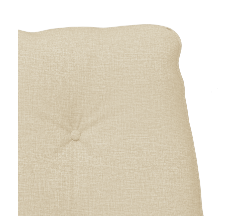 Atpūtas Krēsls Krēmkrāsas Audums Vidaxl