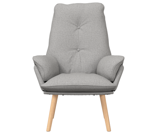 Atpūtas Krēsls Mākonīga Pelēka Auduma Vidaxl