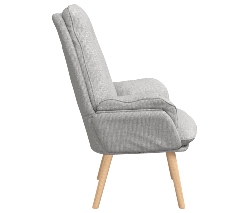 Atpūtas Krēsls Mākonīga Pelēka Auduma Vidaxl