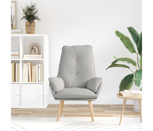 Atpūtas Krēsls Mākonīga Pelēka Auduma Vidaxl