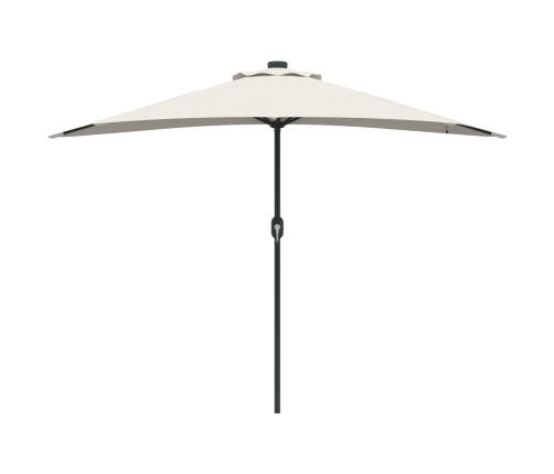 Vidaxl Dārza Puslietusargs Ar Alumīnija Stabu Bēšs 294 Cm