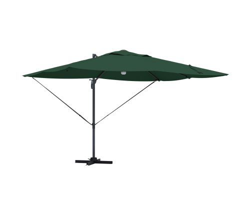 Zaļš Kantīlvers Lietussargs Zaļš Poliesteris, Metāls Liels Vidaxl