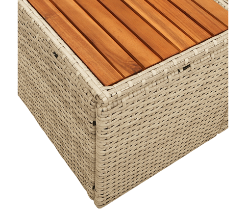 2-Vietīgs Dārza Dīvāns Ar Uzglabāšanu Un Spilveniem Bēšā Poliratanā Vidaxl