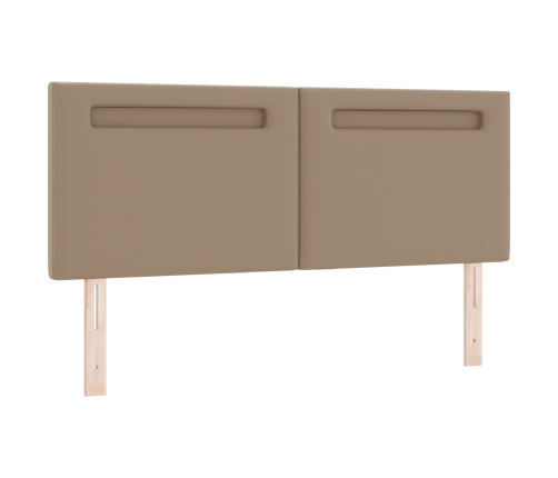 Gultas Galvgalis Vienkāršs Dizains Kafijas Krāsā 140 Cm Mākslīgā Āda Vidaxl