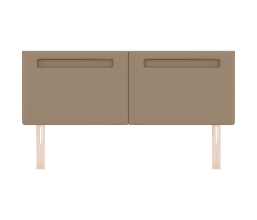 Gultas Galvgalis Vienkāršs Dizains Kafijas Krāsā 140 Cm Mākslīgā Āda Vidaxl