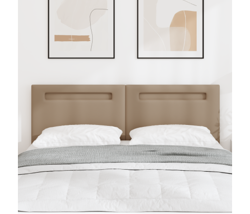 Gultas Galvgalis Vienkāršs Dizains Kafijas Krāsā 140 Cm Mākslīgā Āda Vidaxl
