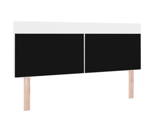 Gultas Galvgaļa Vienkāršs Dizains Tīri Balts 160 Cm Mākslīgā Āda Vidaxl